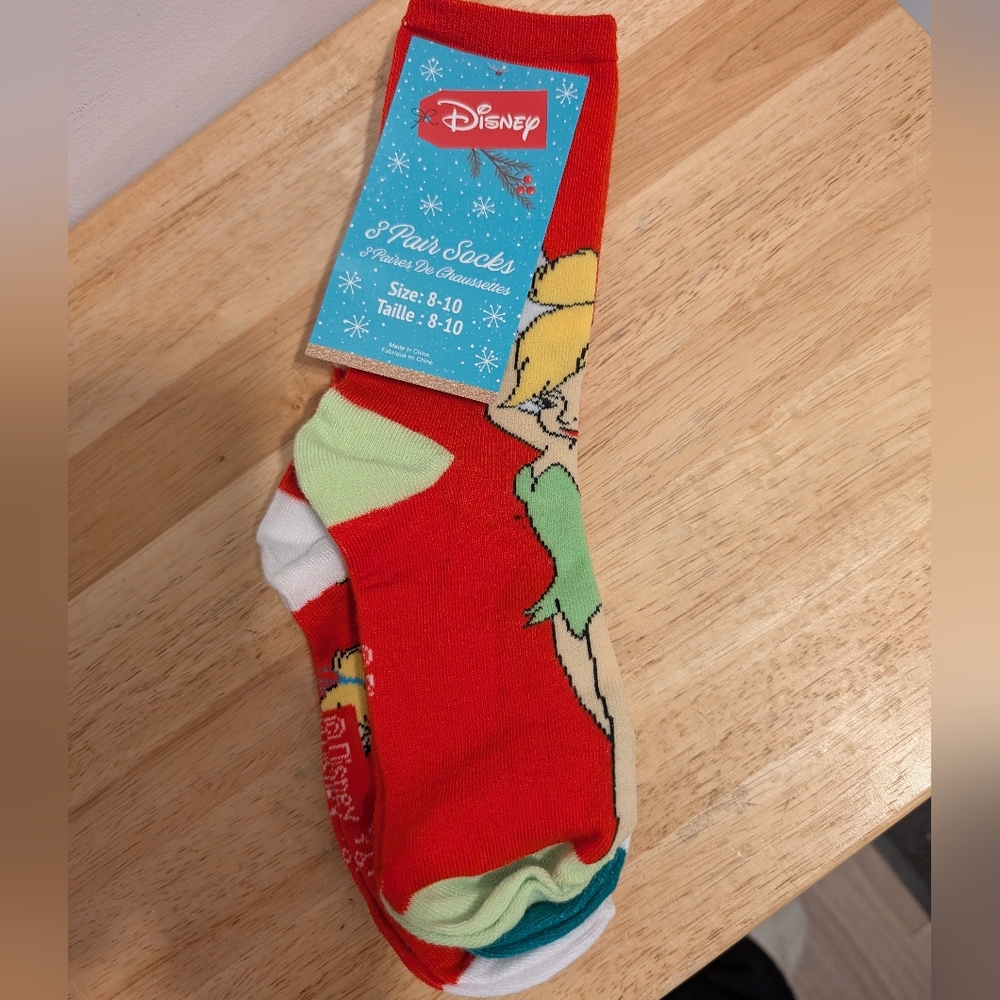Adult Socks 3 Pairs Disney Size 8-10 Brand New with tag from Disney